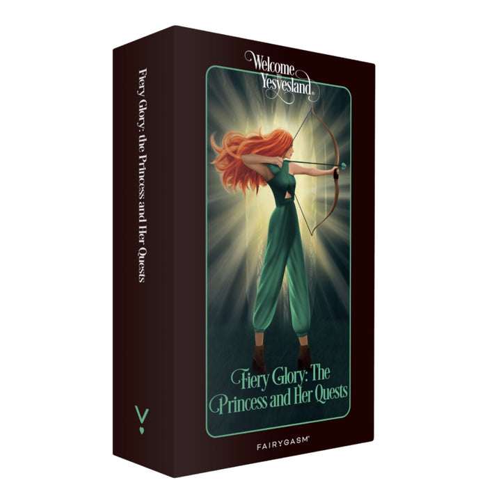FairyGasm PleasureArrow mini vibratorius – „Fiery Glory: The Princess and Her Quests“, žalias
