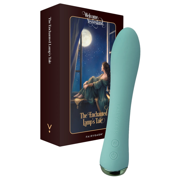 Fairygasm WowGenie vibratorius „The Enchanted Lamp’s Tale“, žalias