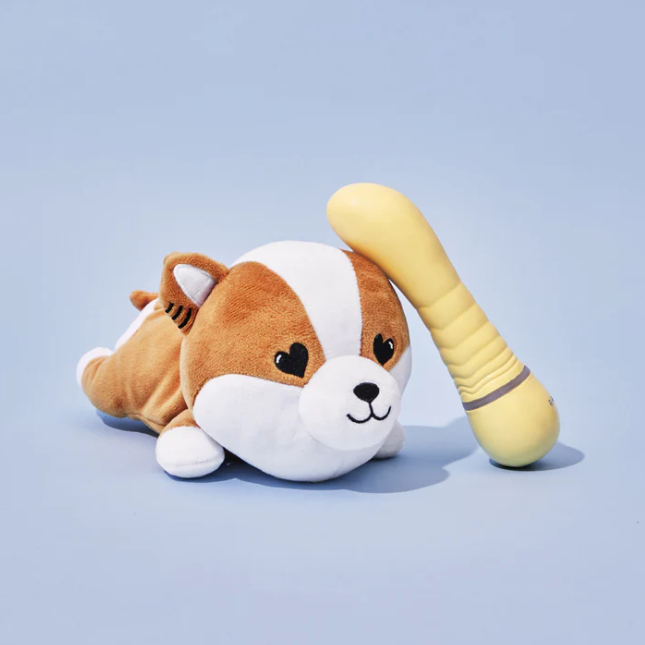 TOYS G-spot vibrator with plush case 