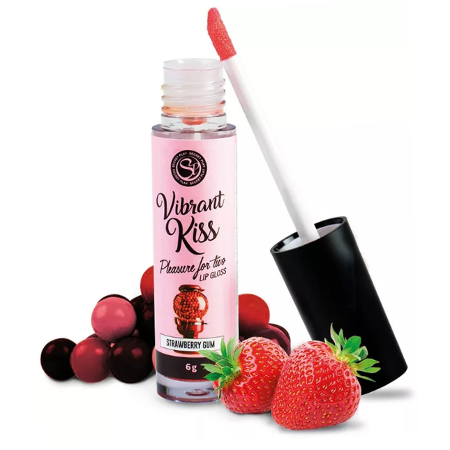 Vibrant Kiss Strawberry gum lupų blizgis