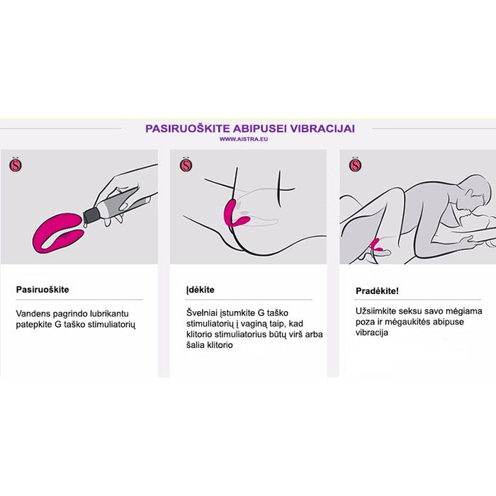 We-Vibe Sync Aqua poros vibratorius